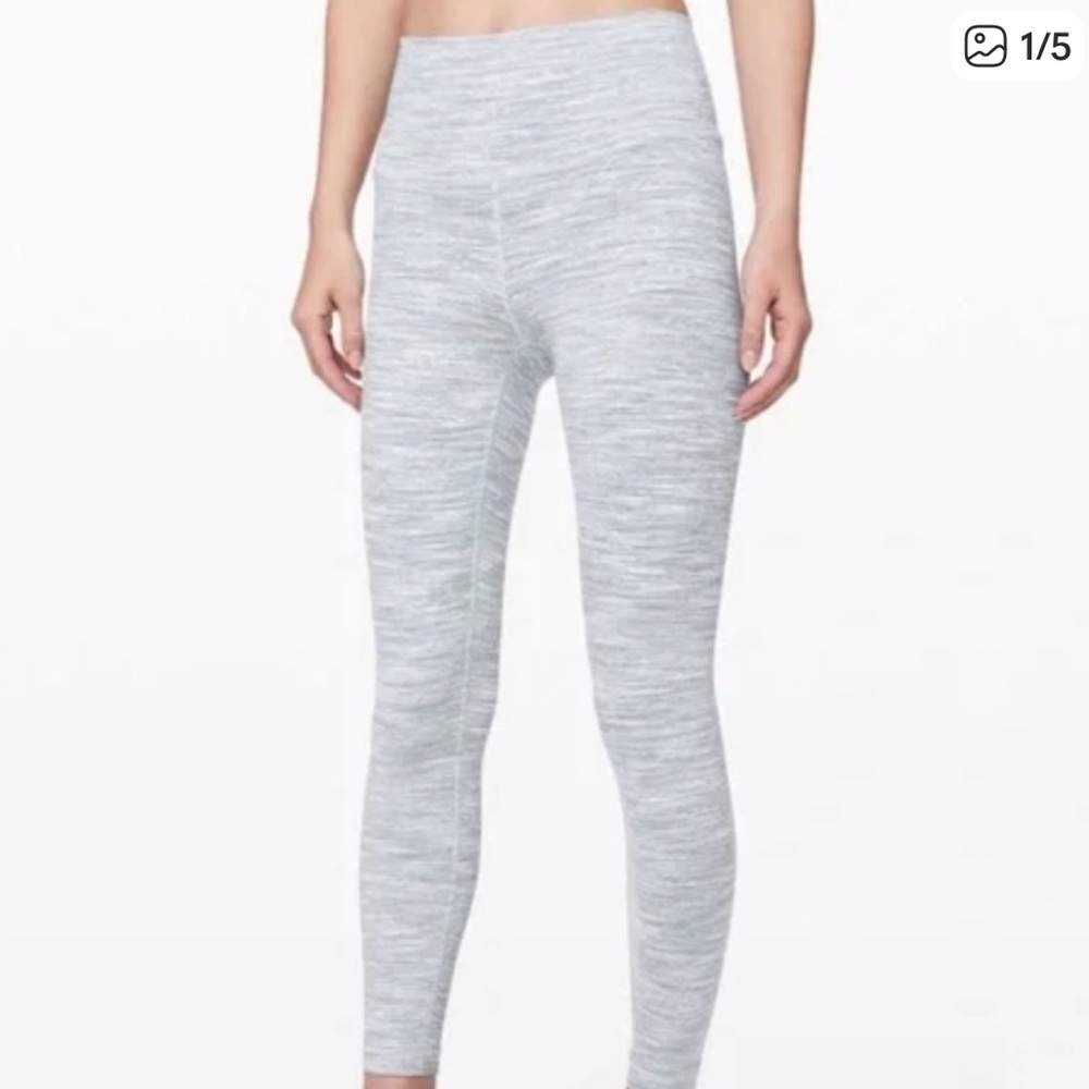 Lululemon space dye wunder under leggings size 4